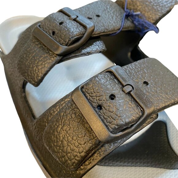 US Polo Assn Mens Sandals Slide Size 45 Large 12 13 Black Casual Slip On Buckle - Picture 7 of 12